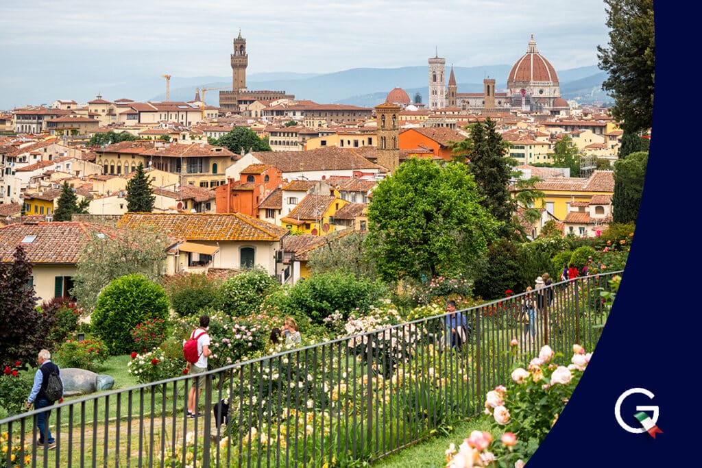 GO-ON-ITALY Pascua 2023 en Florencia el jardín de rosas