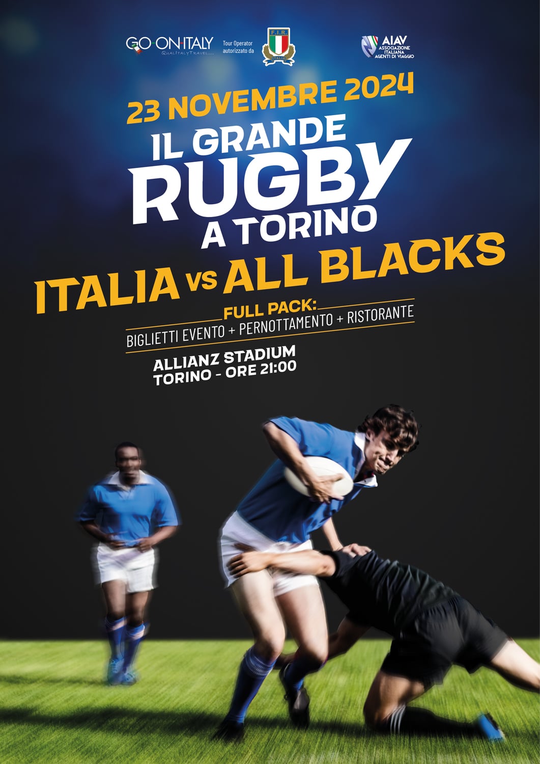 GO-ON-ITALY locandina rugby italia all blacks